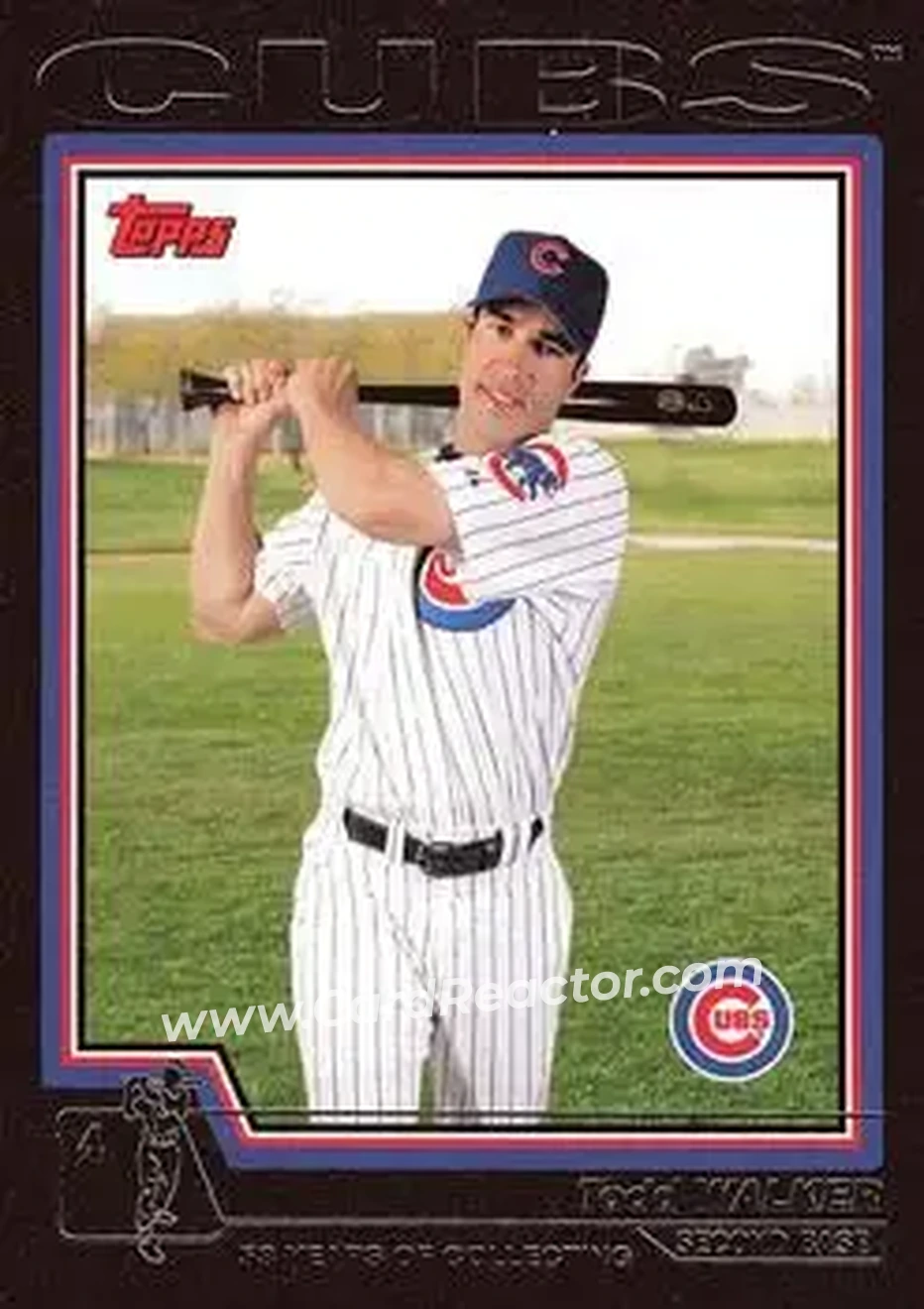 2004 Topps - Black #480 - Todd Walker - Chicago Cubs - Front 2004 Topps - Black #480 - Todd Walker - Chicago Cubs - Front