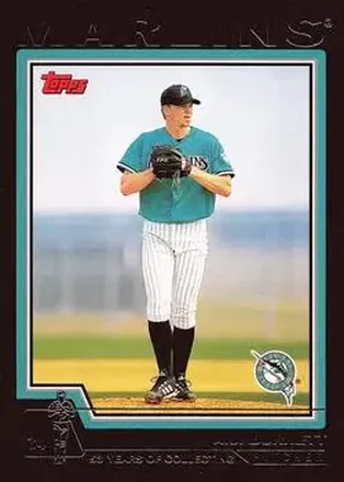 2004 Topps - Black #485 - A.J. Burnett - Florida Marlins