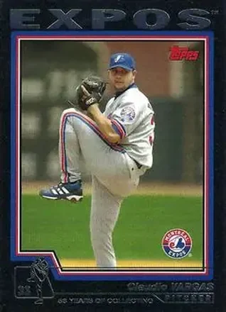 2004 Topps - Black #489 - Claudio Vargas - Montreal Expos