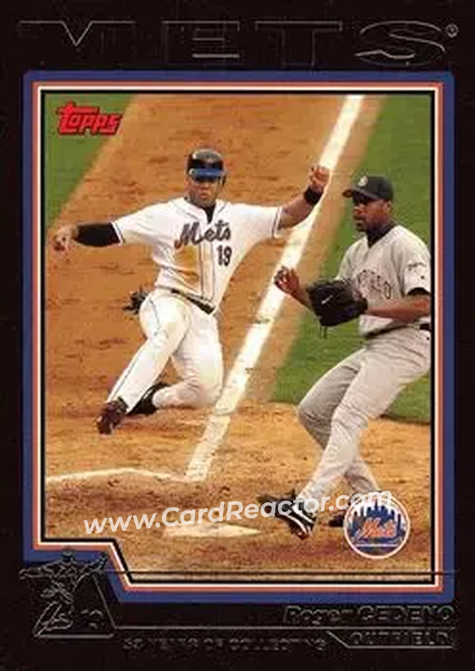 2004 Topps - Black #490 - Roger Cedeno - New York Mets - Front