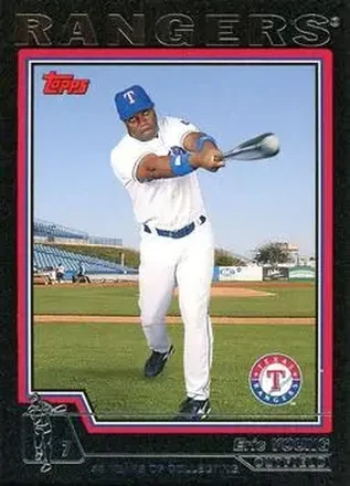 2004 Topps - Black #494 - Eric Young - San Francisco Giants