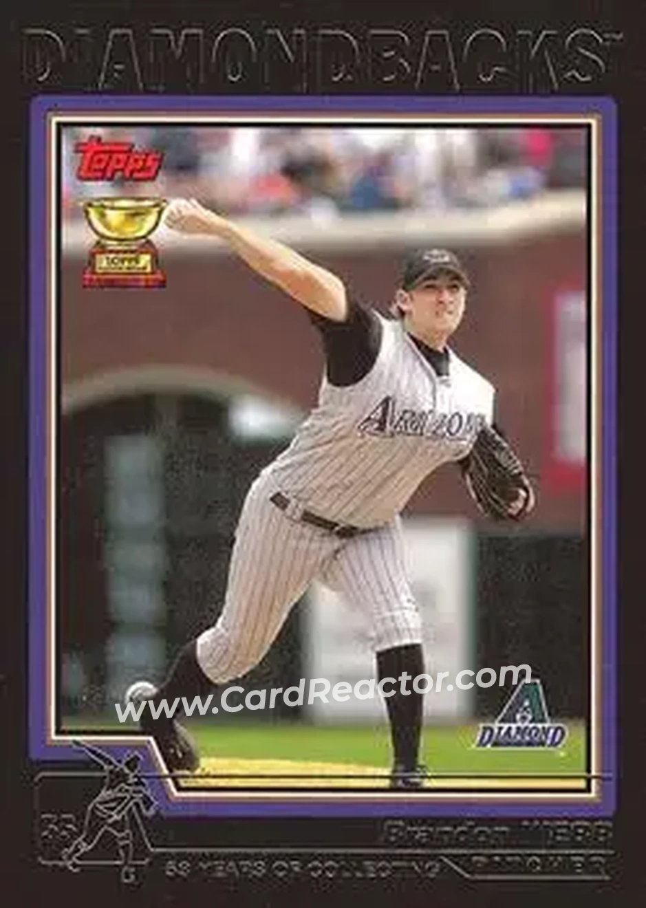 2004 Topps - Black #502 - Brandon Webb - Arizona Diamondbacks - Front 2004 Topps - Black #502 - Brandon Webb - Arizona Diamondbacks - Front