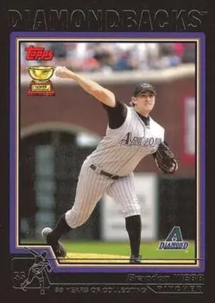 2004 Topps - Black #502 - Brandon Webb - Arizona Diamondbacks