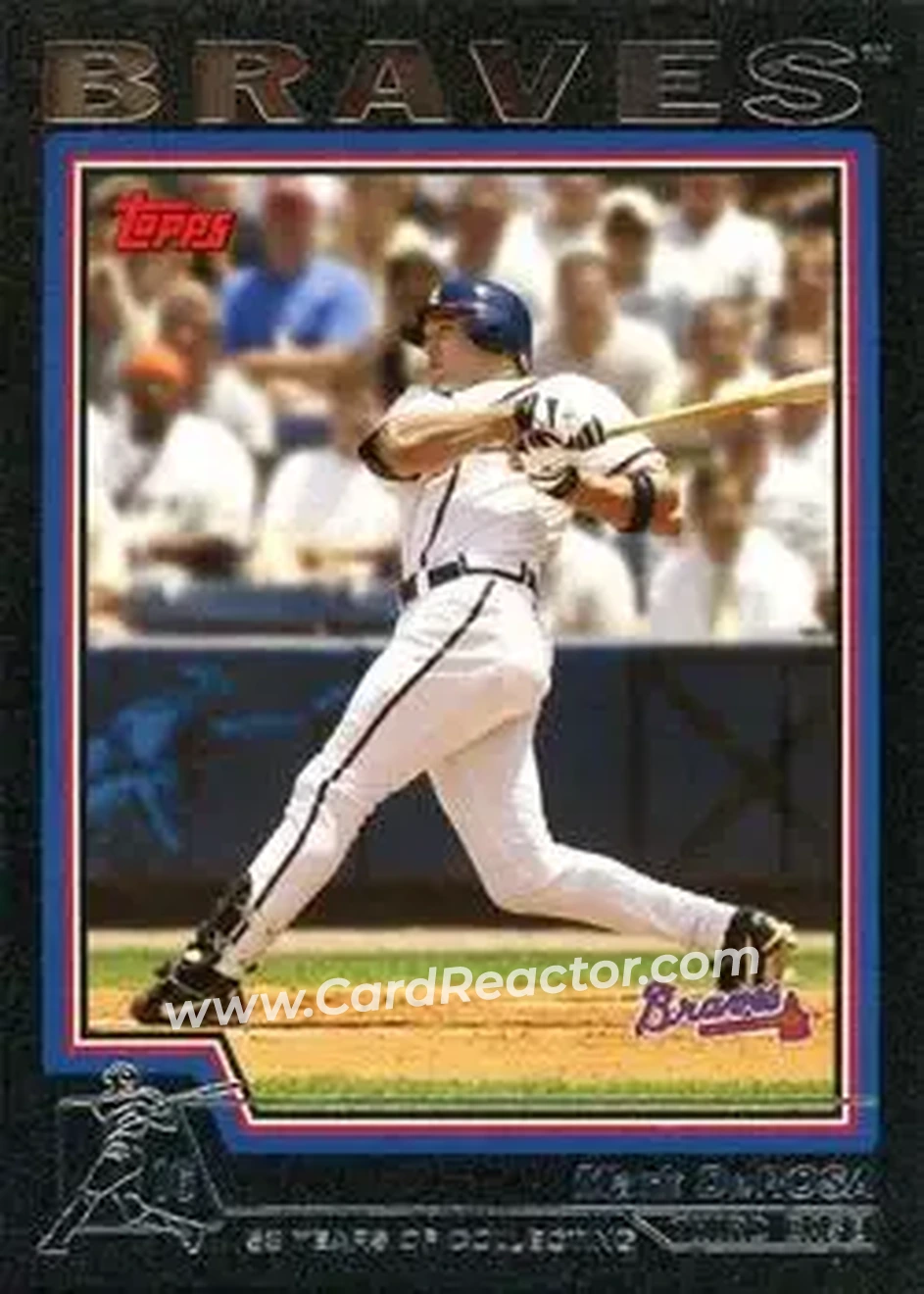 2004 Topps - Black #503 - Mark DeRosa - Atlanta Braves - Front