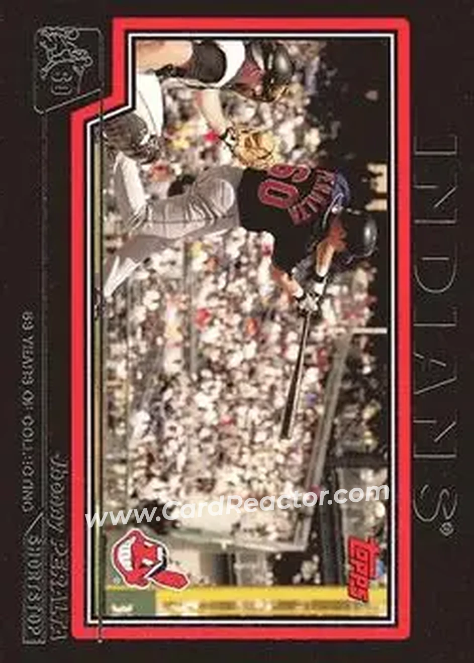 2004 Topps - Black #504 - Jhonny Peralta - Cleveland Indians - Front