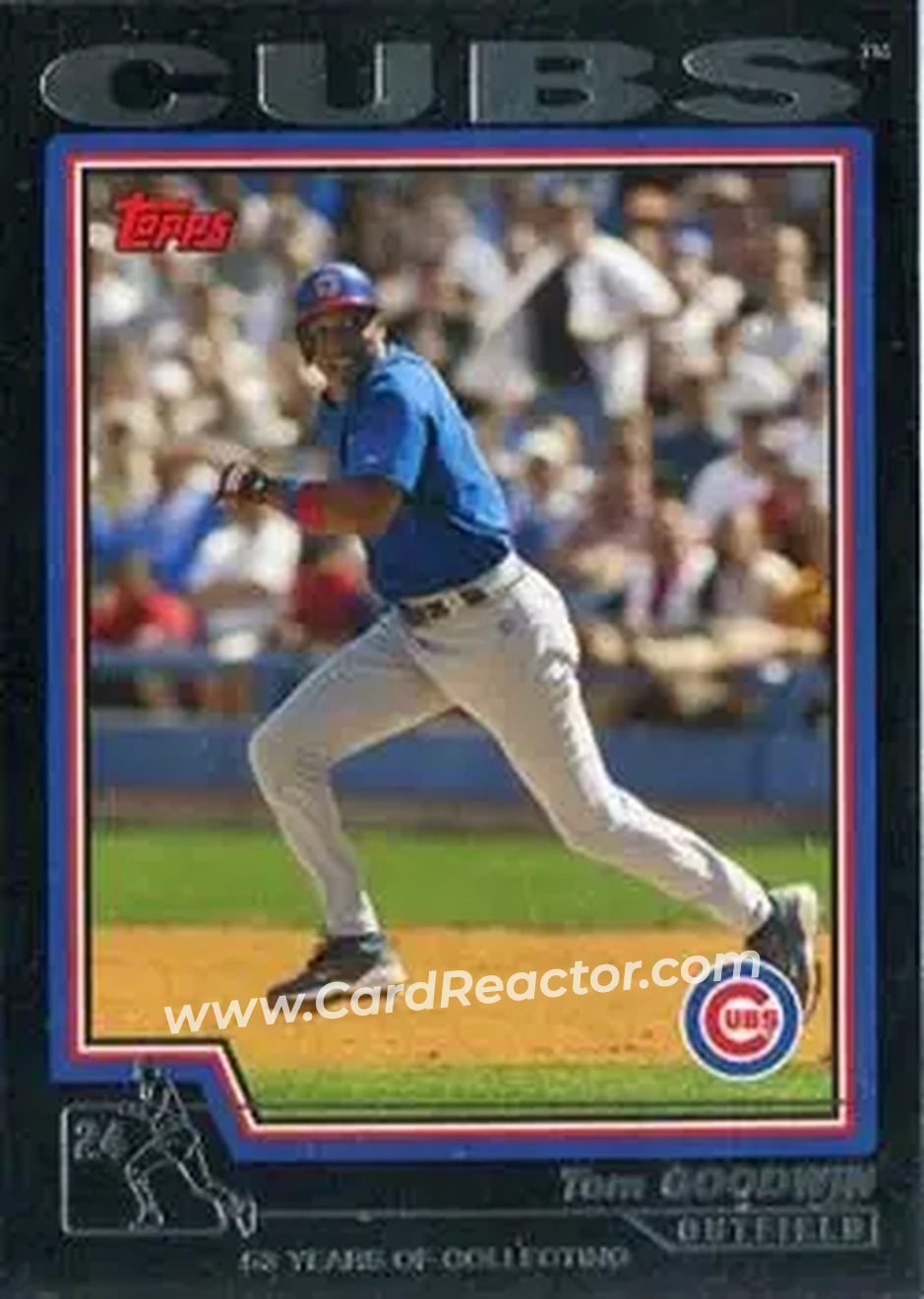 2004 Topps - Black #536 - Tom Goodwin - Chicago Cubs - Front