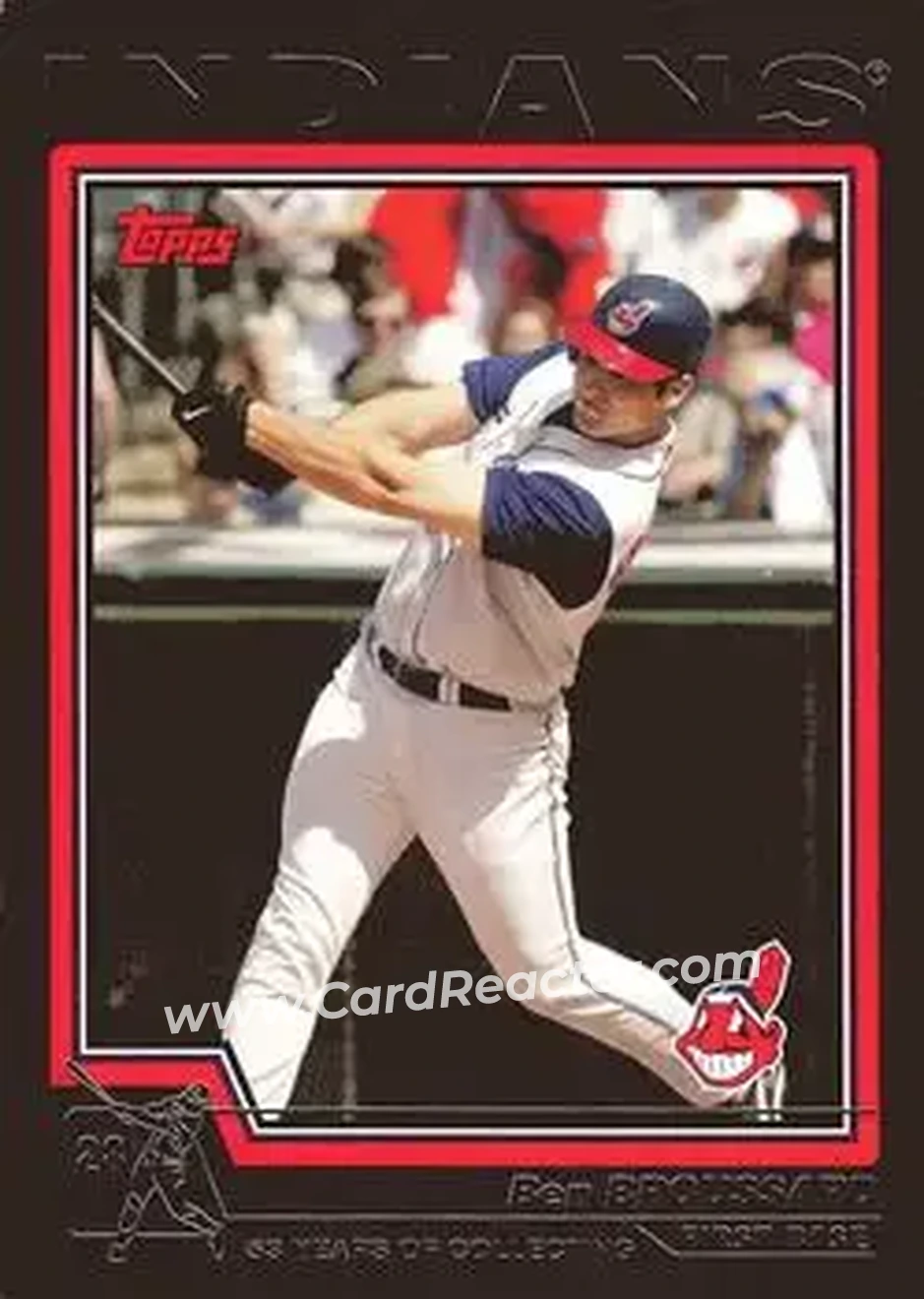 2004 Topps - Black #539 - Ben Broussard - Cleveland Indians - Front