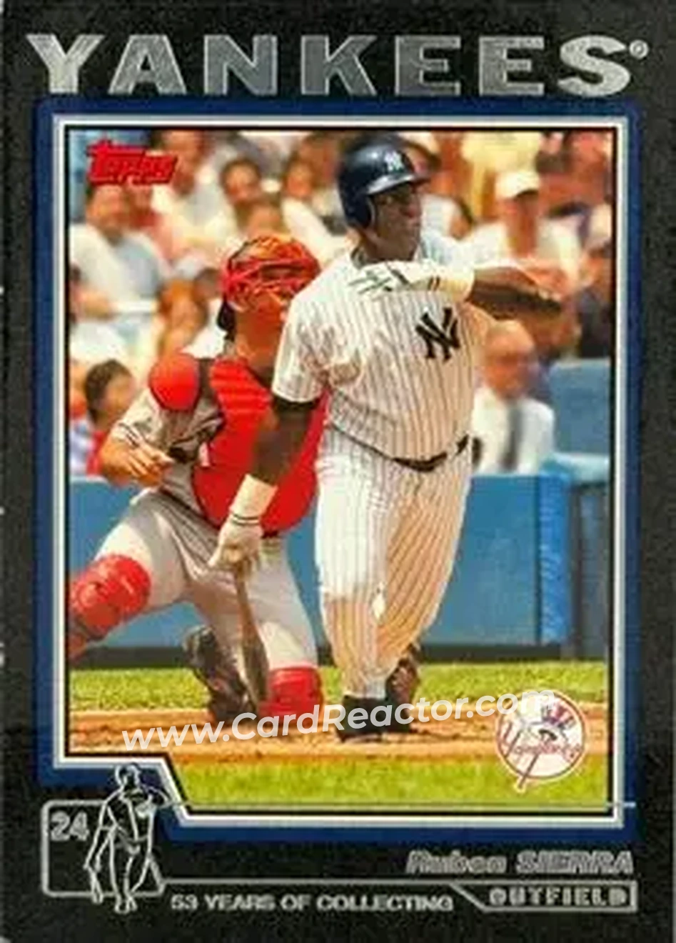 2004 Topps - Black #549 - Ruben Sierra - New York Yankees - Front