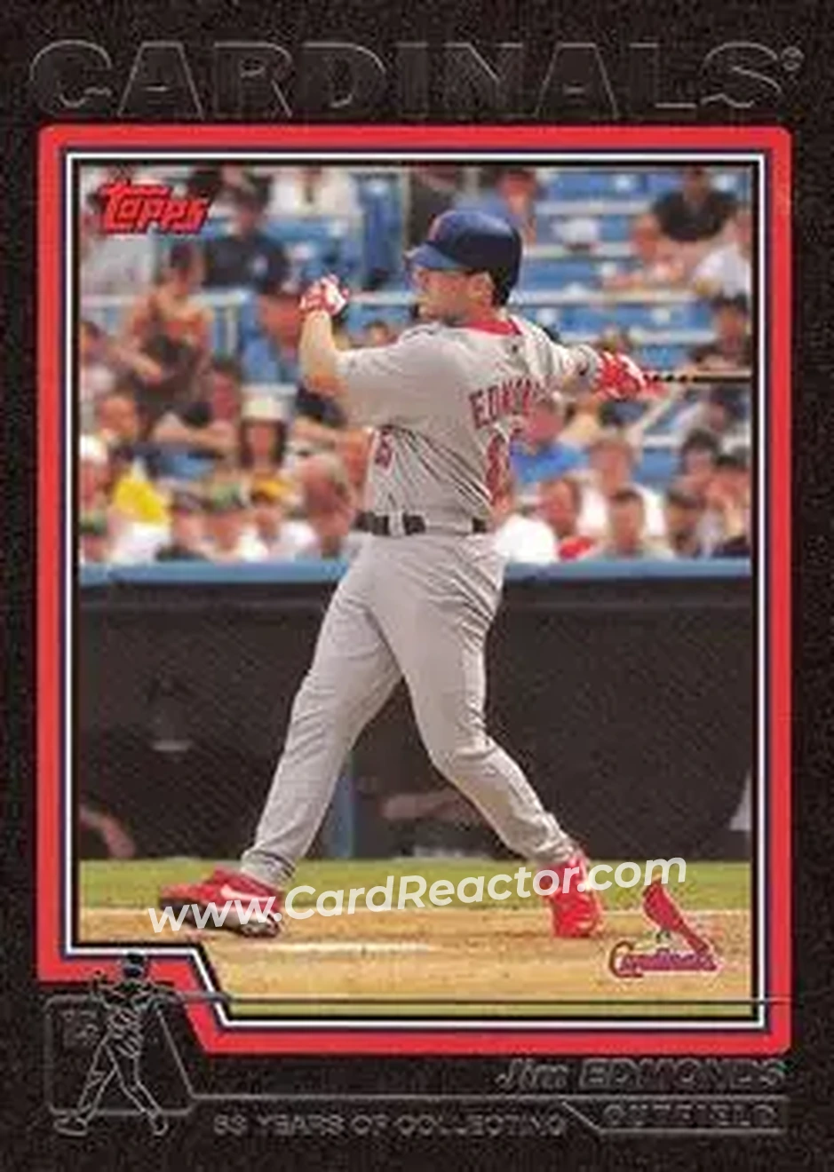 2004 Topps - Black #560 - Jim Edmonds - St. Louis Cardinals - Front 2004 Topps - Black #560 - Jim Edmonds - St. Louis Cardinals - Front