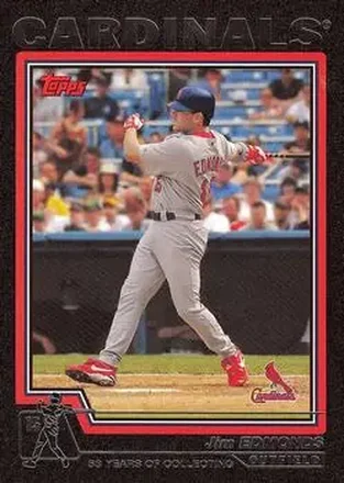 2004 Topps - Black #560 - Jim Edmonds - St. Louis Cardinals
