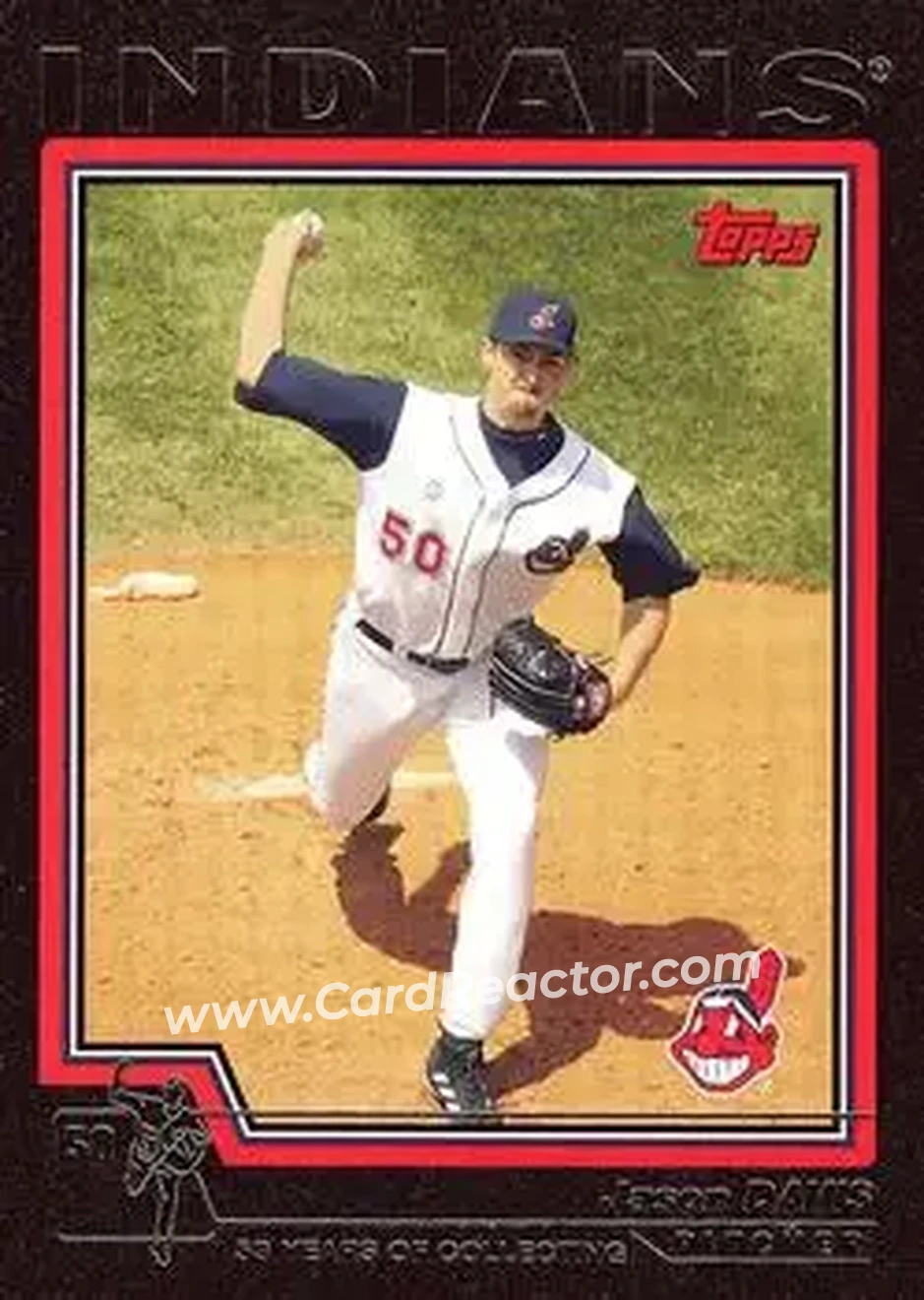 2004 Topps - Black #568 - Jason Davis - Cleveland Indians - Front