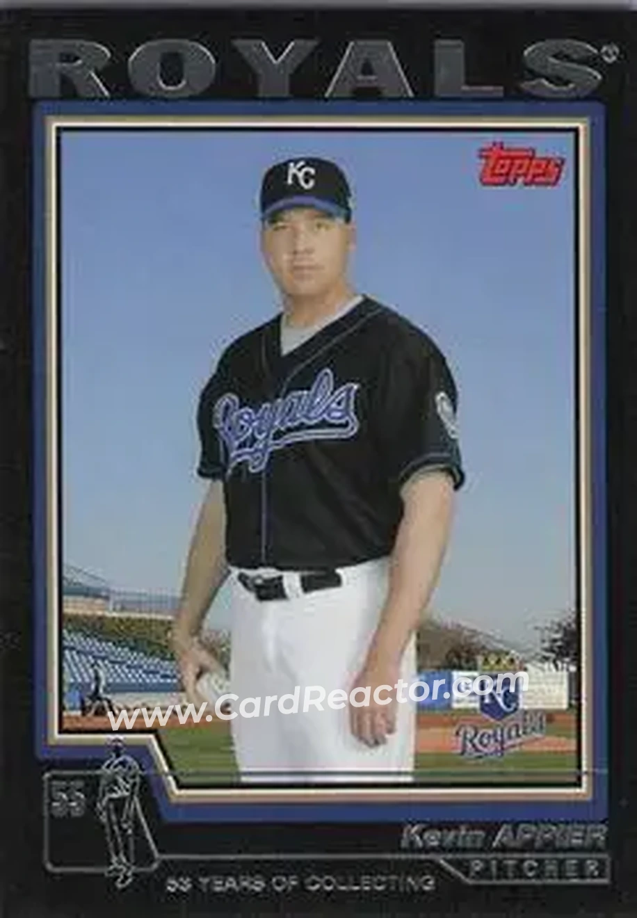 2004 Topps - Black #573 - Kevin Appier - Kansas City Royals - Front 2004 Topps - Black #573 - Kevin Appier - Kansas City Royals - Front