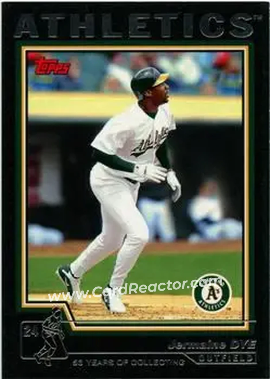 2004 Topps - Black #579 - Jermaine Dye - Oakland Athletics - Front
