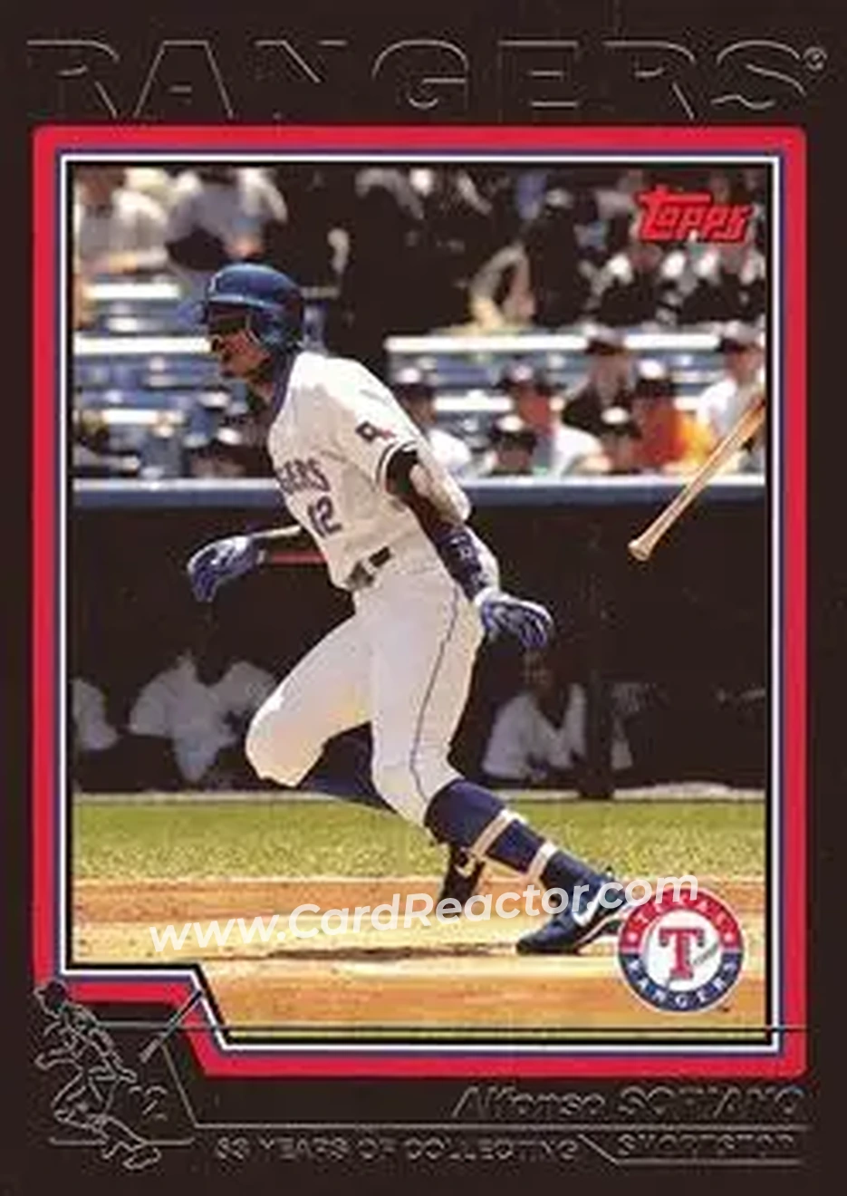 2004 Topps - Black #600 - Alfonso Soriano - Texas Rangers - Front 2004 Topps - Black #600 - Alfonso Soriano - Texas Rangers - Front