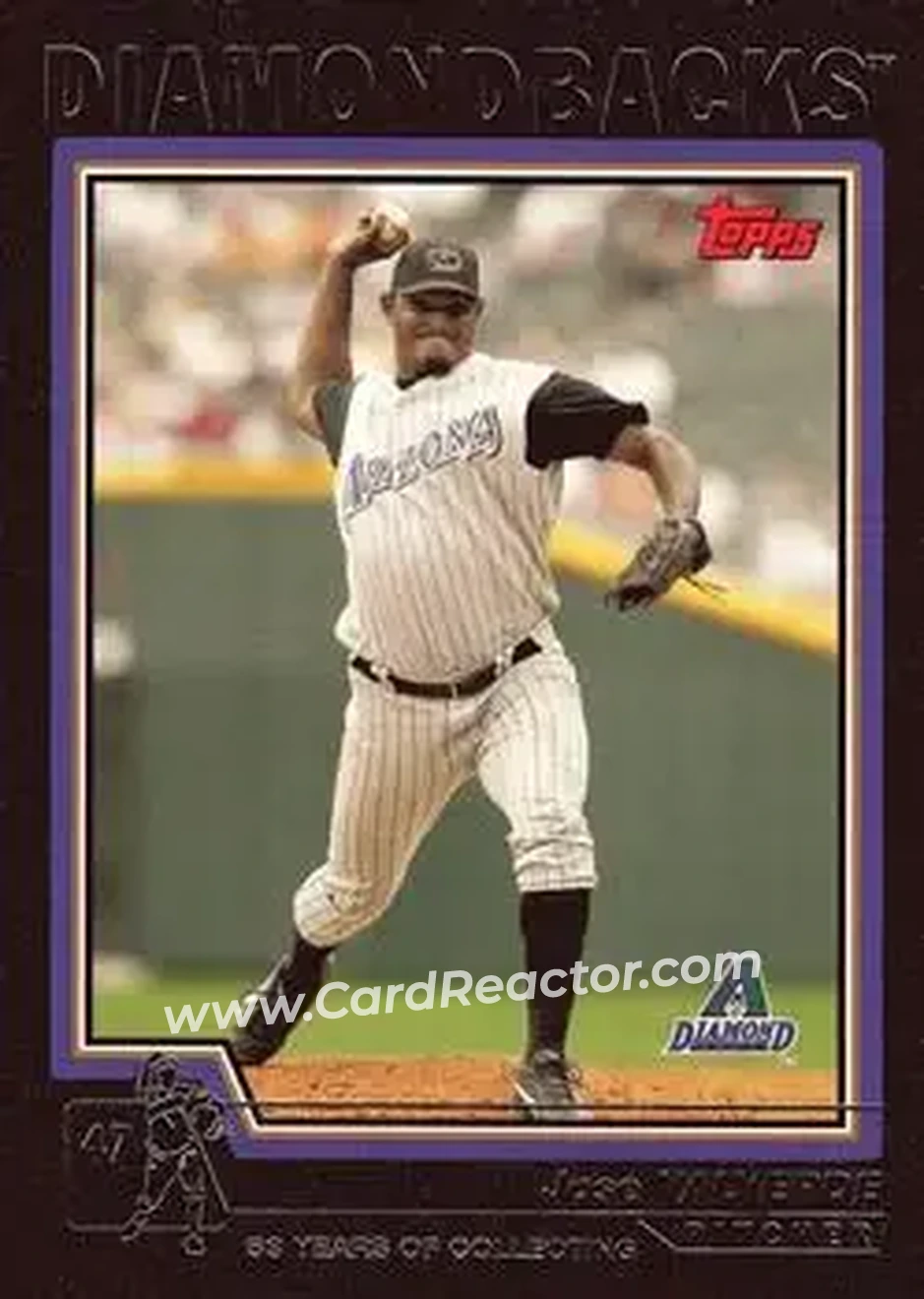 2004 Topps - Black #606 - Jose Valverde - Arizona Diamondbacks - Front