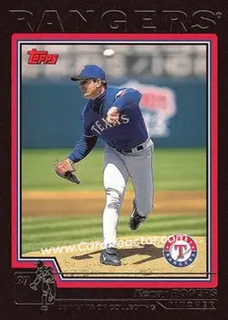 2004 Topps - Black #607 - Kenny Rogers - Texas Rangers - Front 2004 Topps - Black #607 - Kenny Rogers - Texas Rangers - Front