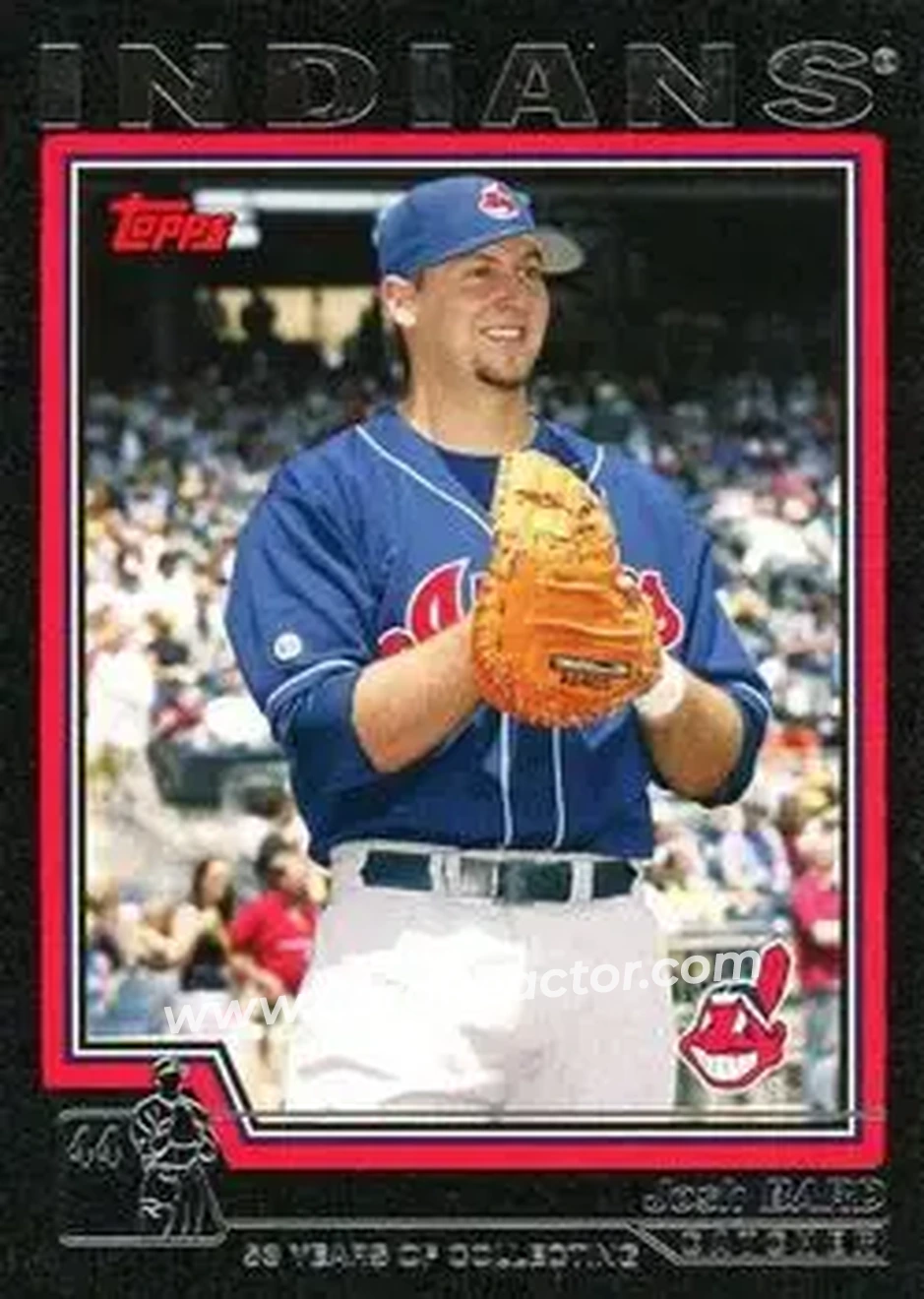 2004 Topps - Black #609 - Josh Bard - Cleveland Indians - Front 2004 Topps - Black #609 - Josh Bard - Cleveland Indians - Front