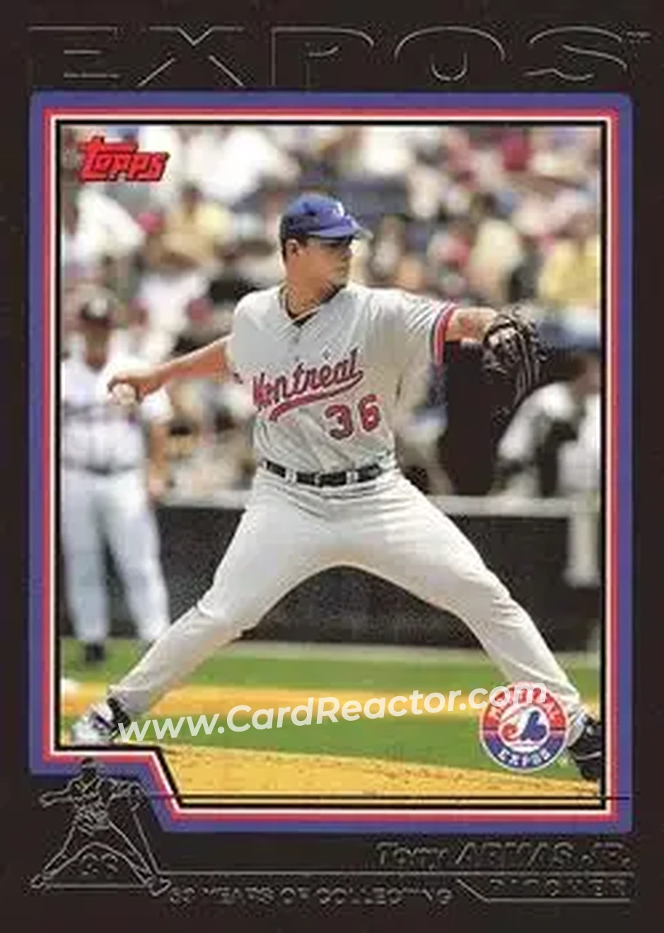 2004 Topps - Black #615 - Tony Armas, Jr. - Montreal Expos - Front