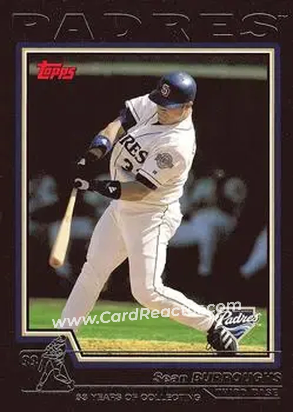 2004 Topps - Black #619 - Sean Burroughs - San Diego Padres - Front