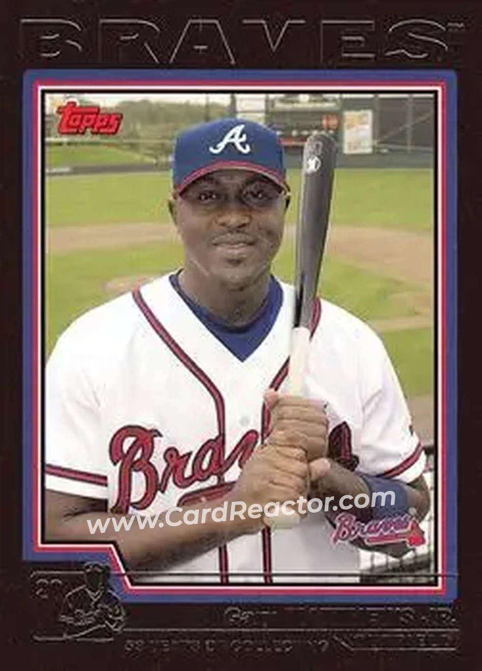 2004 Topps - Black #632 - Gary Matthews - Atlanta Braves - Front