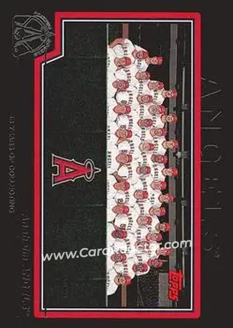 2004 Topps - Black #638 - Anaheim Angels - Anaheim Angels - Front