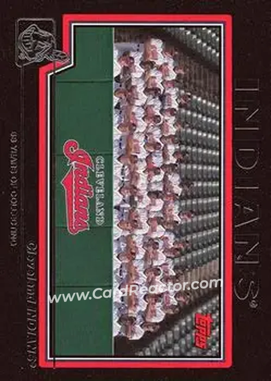 2004 Topps - Black #646 - Cleveland Indians - Cleveland Indians - Front