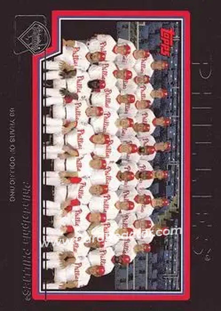 2004 Topps - Black #659 - Philadelphia Phillies - Philadelphia Phillies - Front