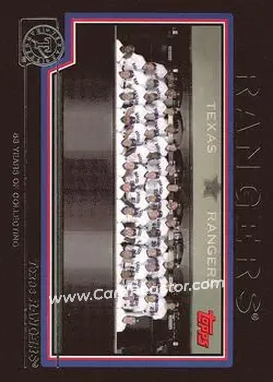 2004 Topps - Black #666 - Texas Rangers - Texas Rangers - Front