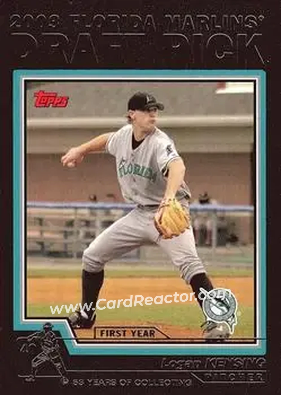 2004 Topps - Black #683 - Logan Kensing - Florida Marlins - Front 2004 Topps - Black #683 - Logan Kensing - Florida Marlins - Front