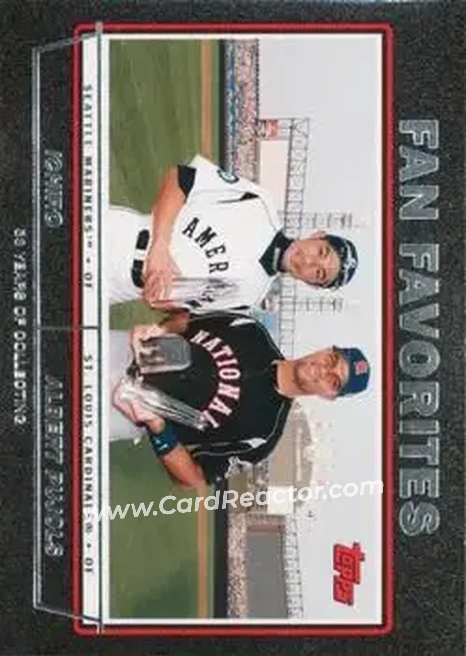 2004 Topps - Black #694 - Fan Favorites (Ichiro - Albert Pujols) - Front