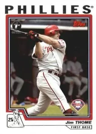 2004 Topps 1st Edition #1 - Jim Thome - Philadelphia Phillies