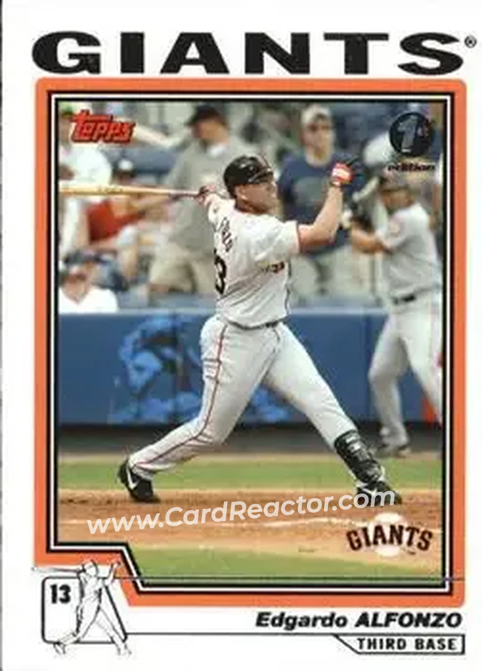 2004 Topps 1st Edition #4 - Edgardo Alfonzo - San Francisco Giants - Front