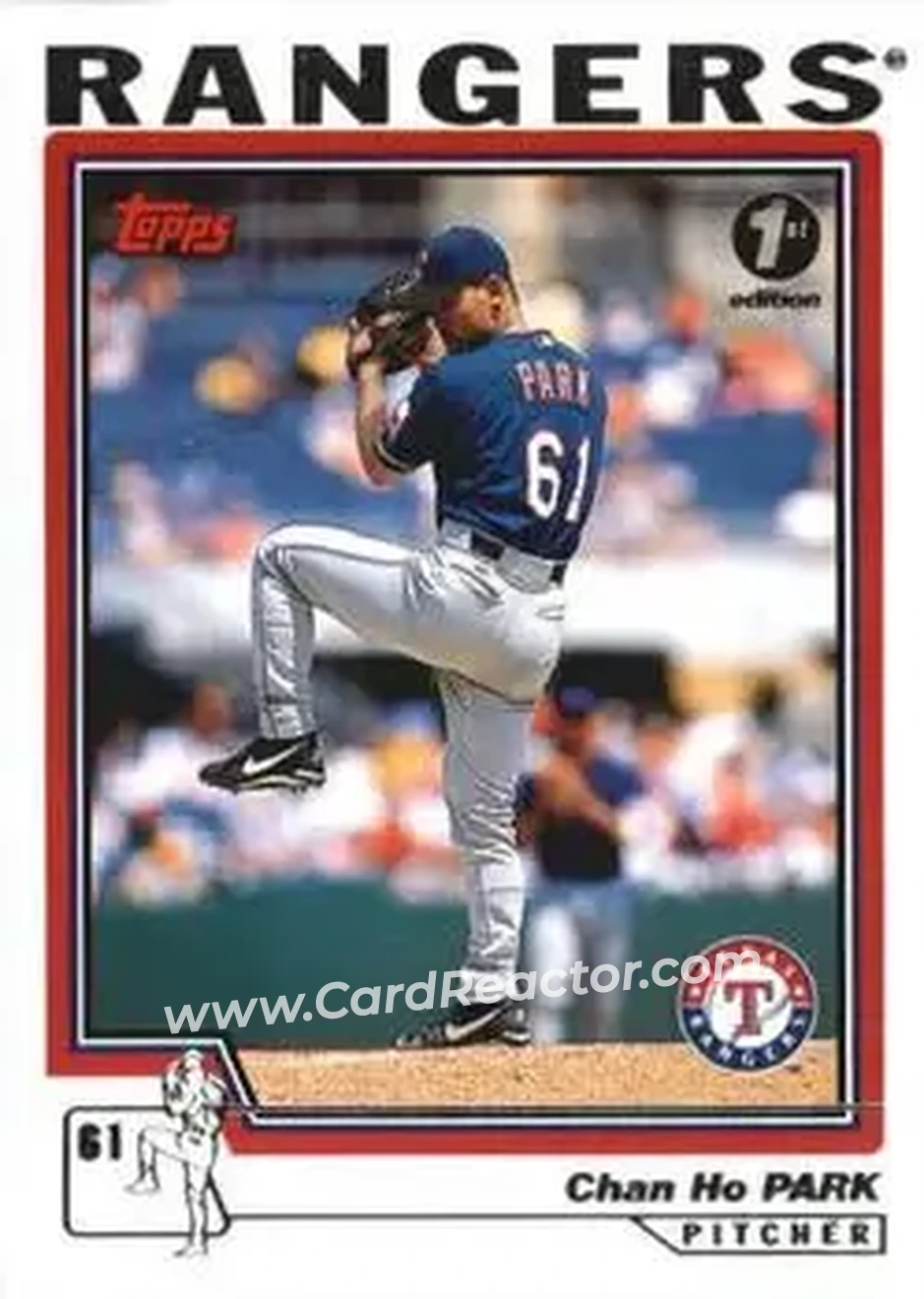 2004 Topps 1st Edition #9 - Chan Ho Park - Texas Rangers - Front