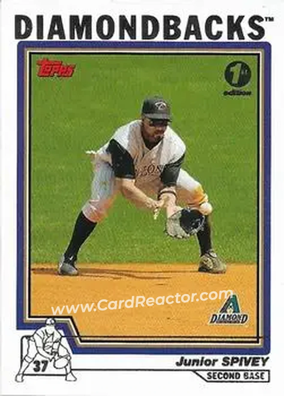 2004 Topps 1st Edition #14 - Junior Spivey - Arizona Diamondbacks - Front