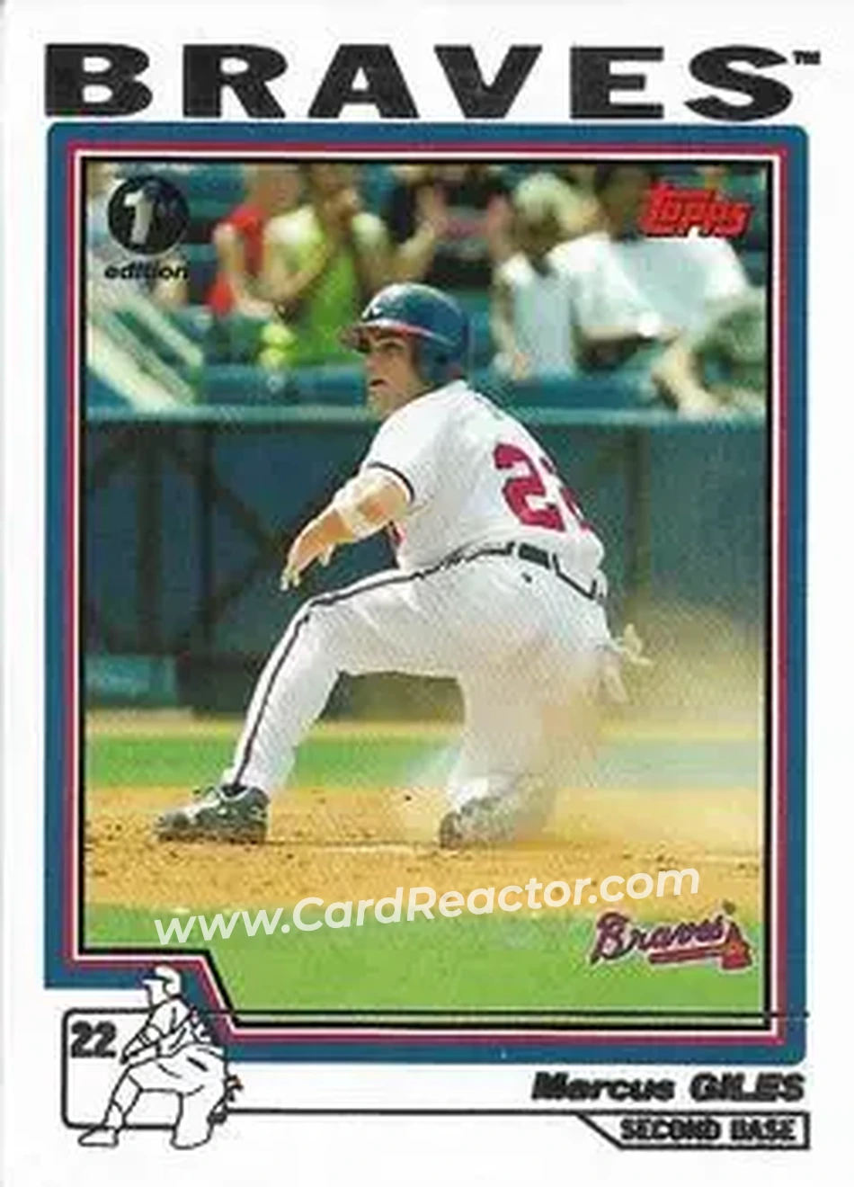 2004 Topps 1st Edition #15 - Marcus Giles - Atlanta Braves - Front