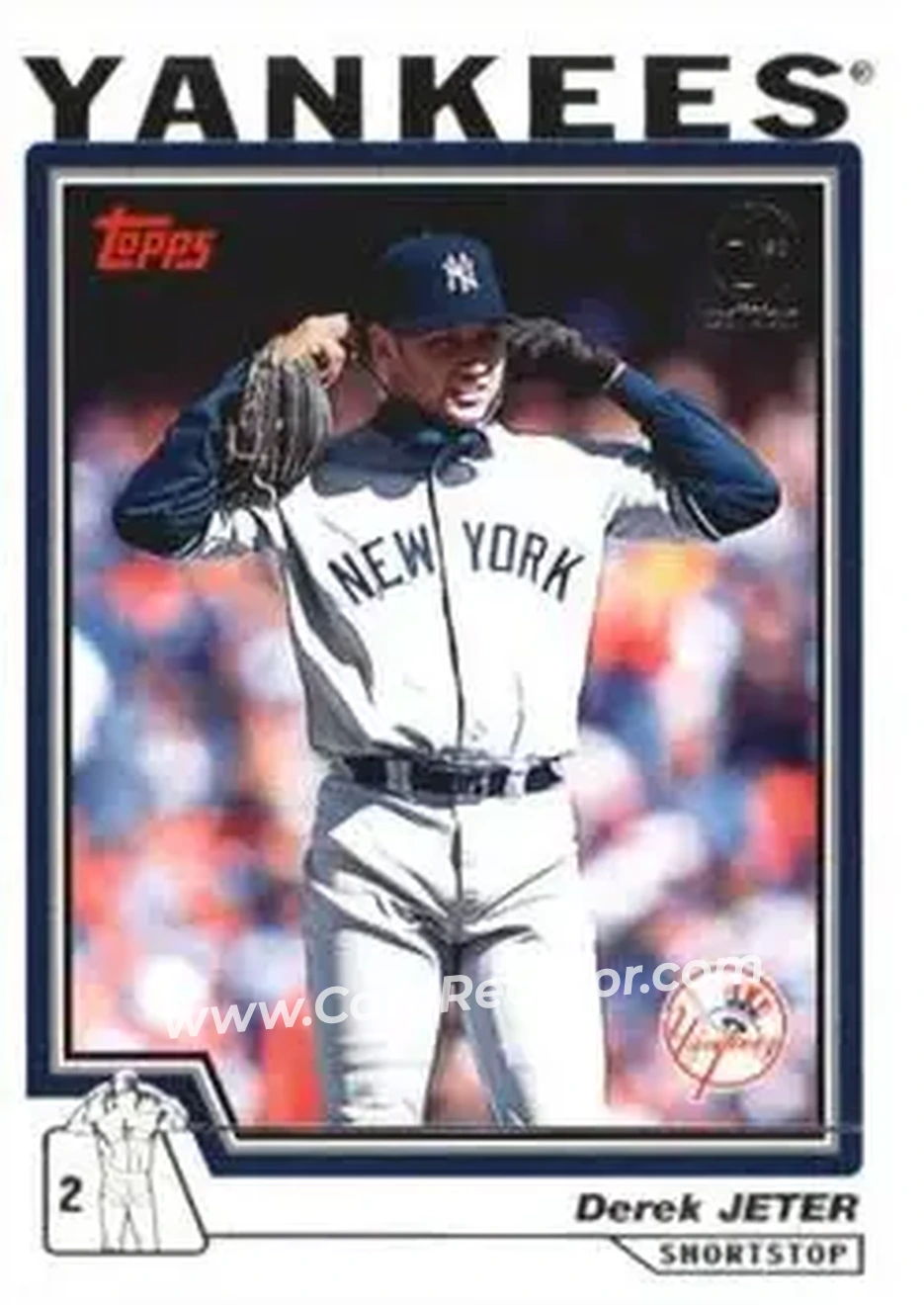 2004 Topps 1st Edition #20 - Derek Jeter - New York Yankees - Front