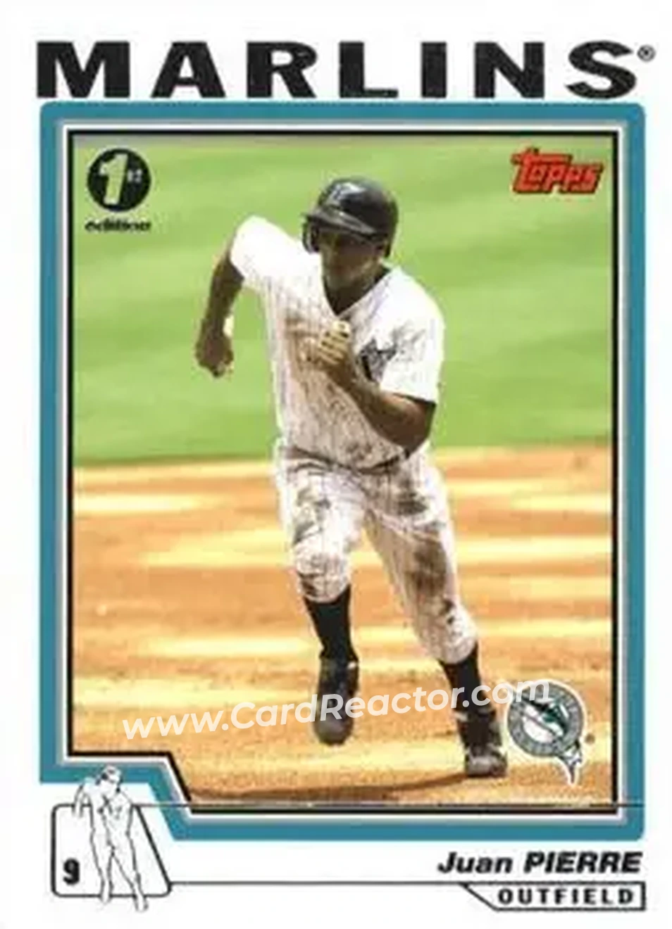 2004 Topps 1st Edition #26 - Juan Pierre - Florida Marlins - Front 2004 Topps 1st Edition #26 - Juan Pierre - Florida Marlins - Front