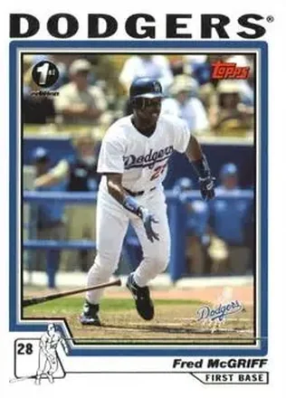 2004 Topps 1st Edition #28 - Fred McGriff - Los Angeles Dodgers