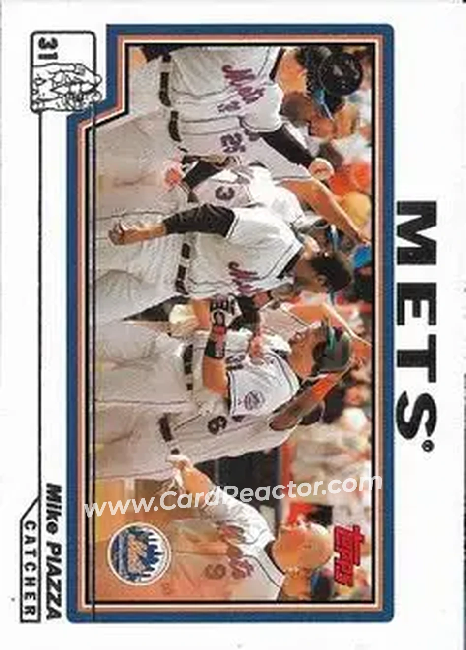 2004 Topps 1st Edition #31 - Mike Piazza - New York Mets - Front