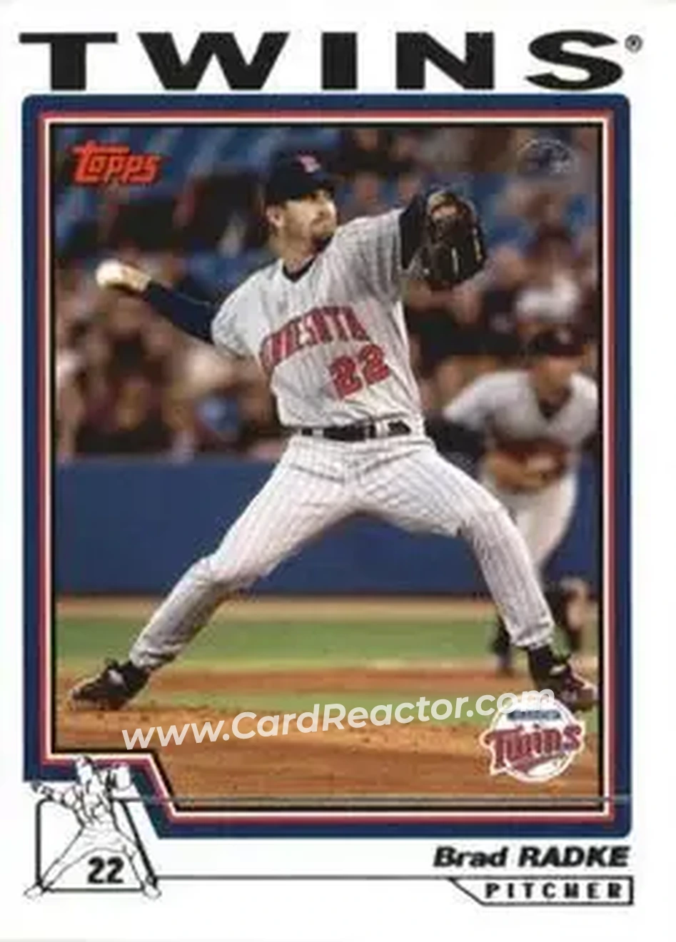 2004 Topps 1st Edition #32 - Brad Radke - Minnesota Twins - Front