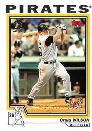 2004 Topps 1st Edition #36 - Craig Wilson - Pittsburgh Pirates