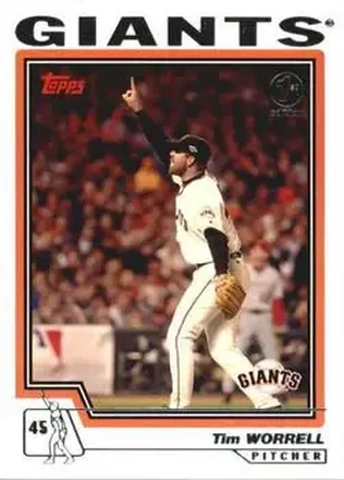 2004 Topps 1st Edition #38 - Tim Worrell - San Francisco Giants