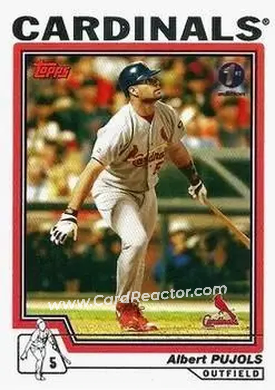 2004 Topps 1st Edition #40 - Albert Pujols - St. Louis Cardinals - Front 2004 Topps 1st Edition #40 - Albert Pujols - St. Louis Cardinals - Front