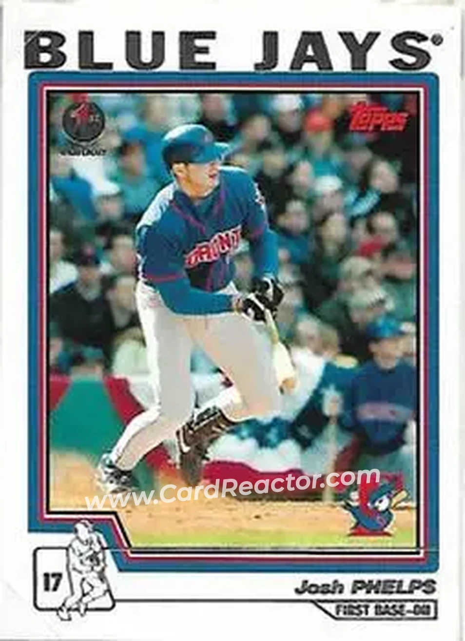 2004 Topps 1st Edition #42 - Josh Phelps - Toronto Blue Jays - Front 2004 Topps 1st Edition #42 - Josh Phelps - Toronto Blue Jays - Front