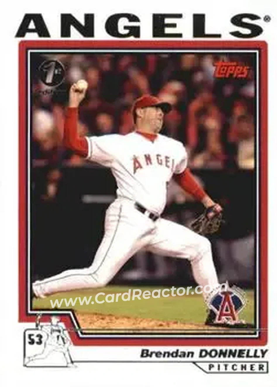 2004 Topps 1st Edition #43 - Brendan Donnelly - Anaheim Angels - Front