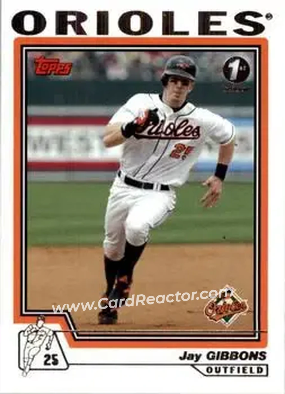 2004 Topps 1st Edition #46 - Jay Gibbons - Baltimore Orioles - Front