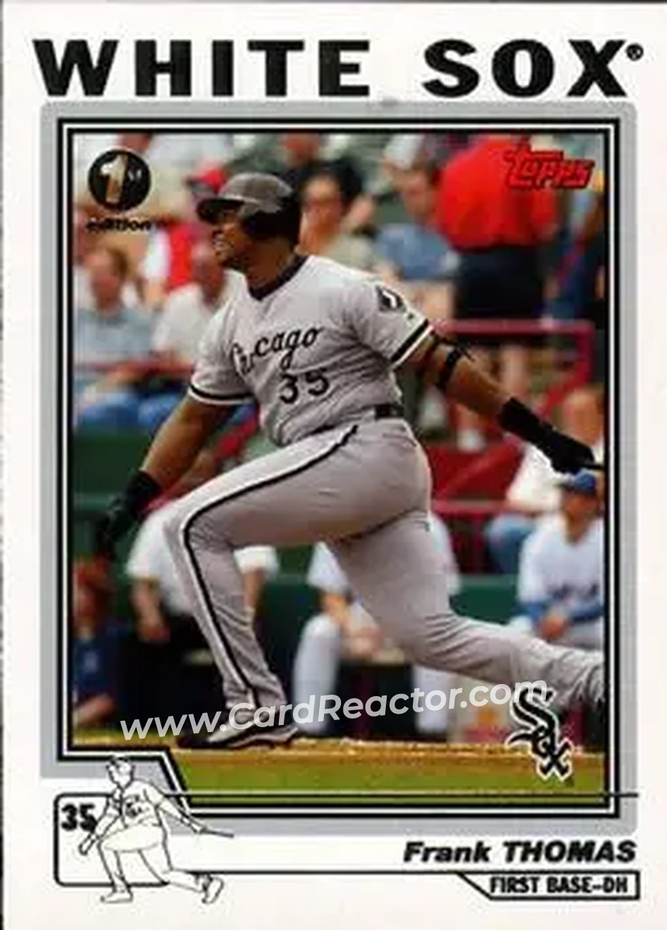 2004 Topps 1st Edition #49 - Frank Thomas - Chicago White Sox - Front