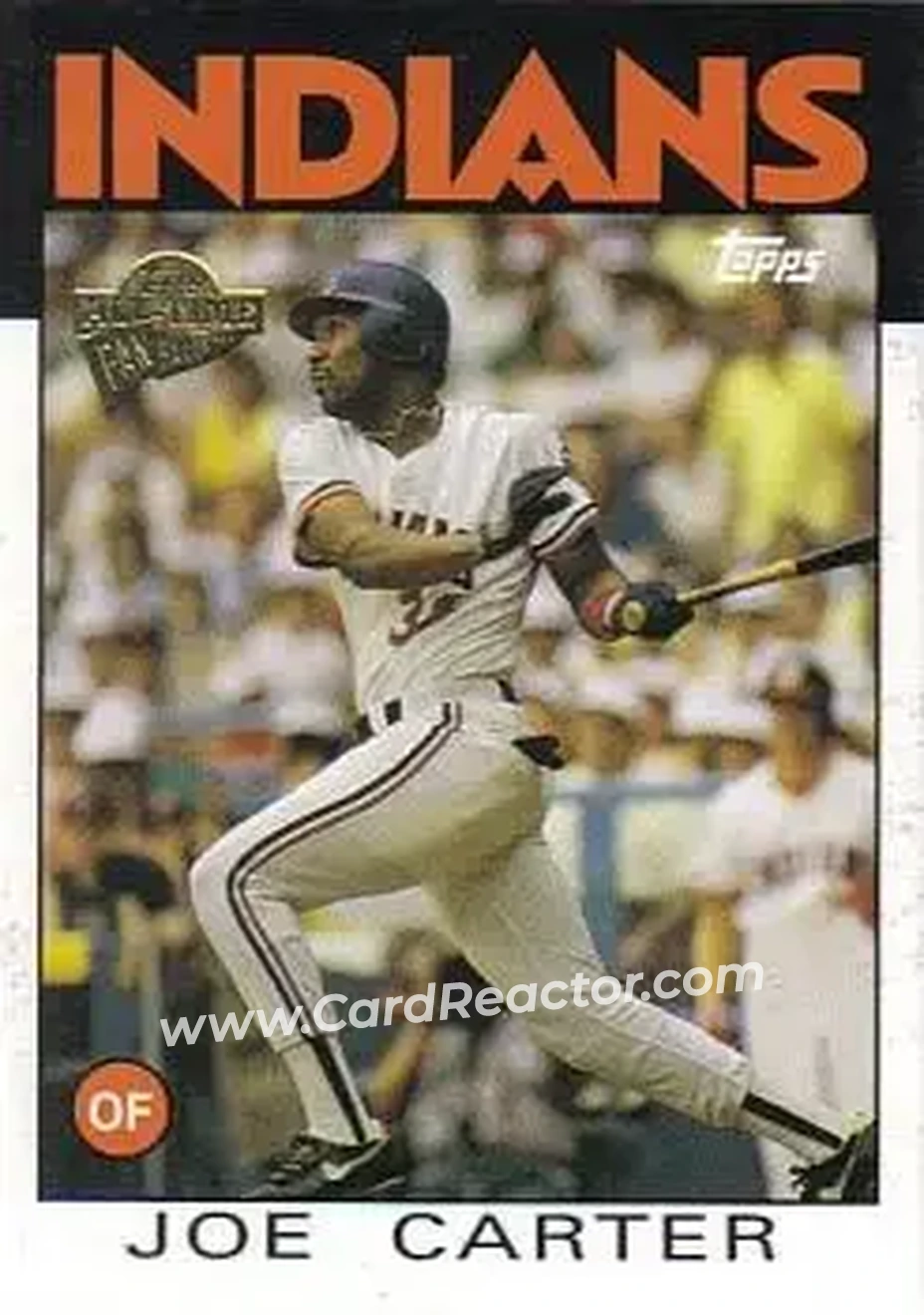 2004 Topps All-Time Fan Favorites #13 - Joe Carter - Cleveland Indians - Front