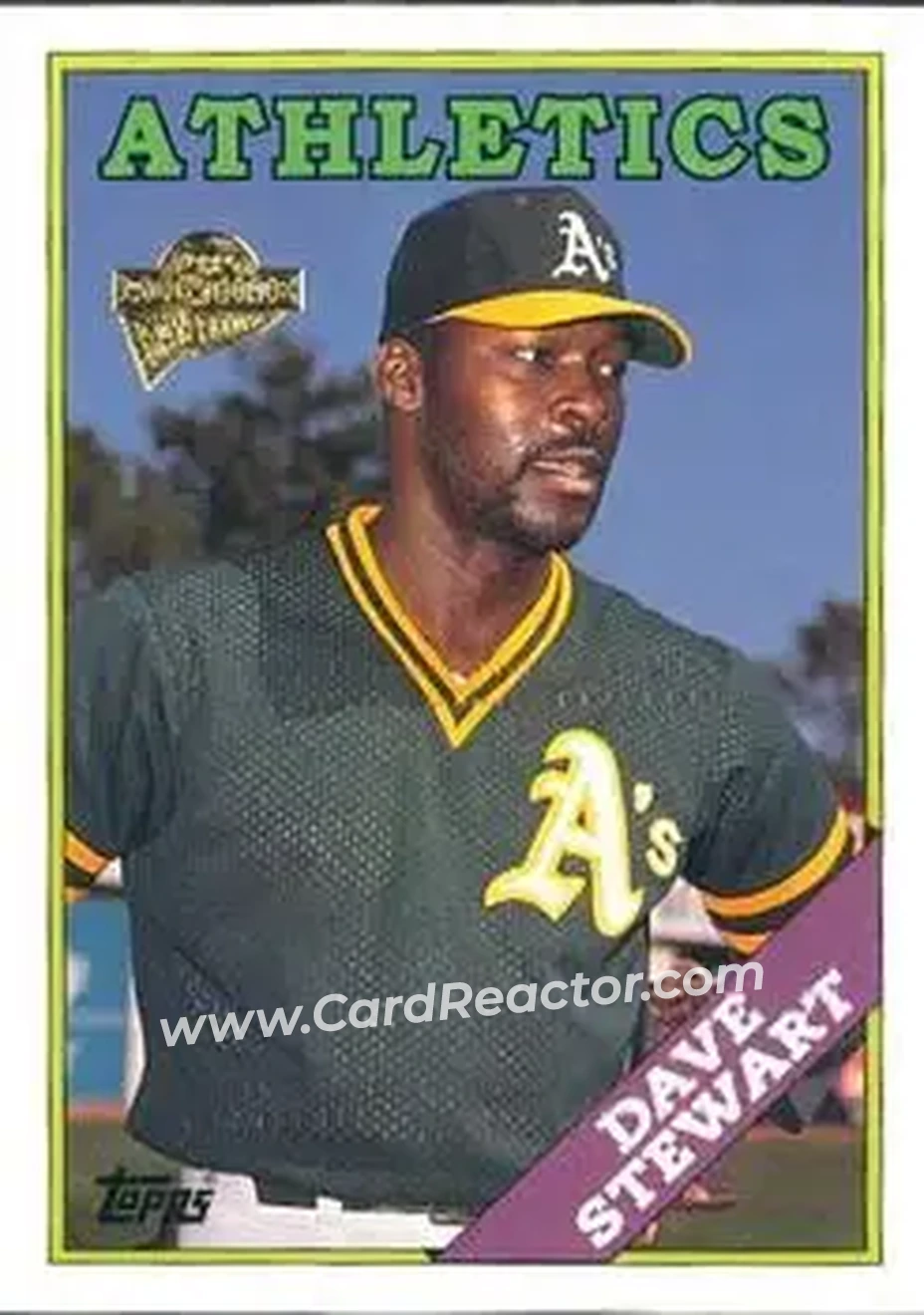 2004 Topps All-Time Fan Favorites #54 - Dave Stewart - Oakland Athletics - Front