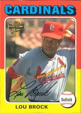 2004 Topps All-Time Fan Favorites #95 - Lou Brock - St. Louis Cardinals